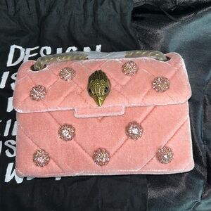 Kurt Geiger (limited edition) velvet Kensington bag
